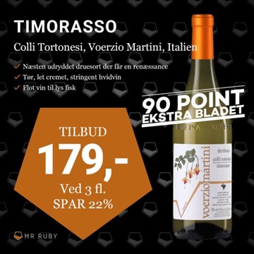 2019 Timorasso, Colli Tortonesi, Voerzio Martini, Italien